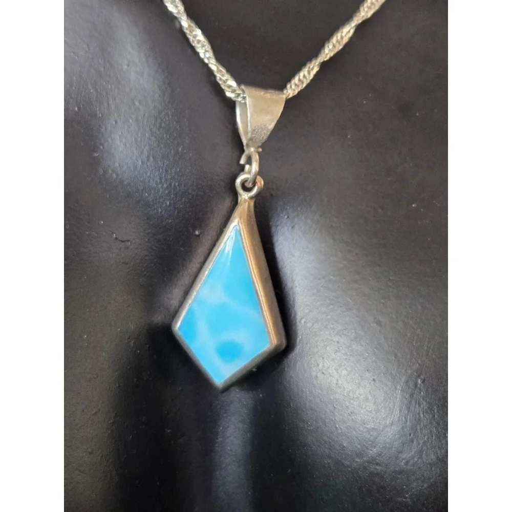 Women's 925 larimar mexico Unbranded Necklace, Blue, One Size